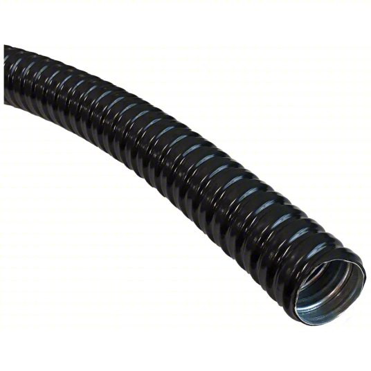 3" Flexible Conduit, PVC Coated Steel, Black, UL Approved, 50ft - GFC-409 - Ferrules Direct