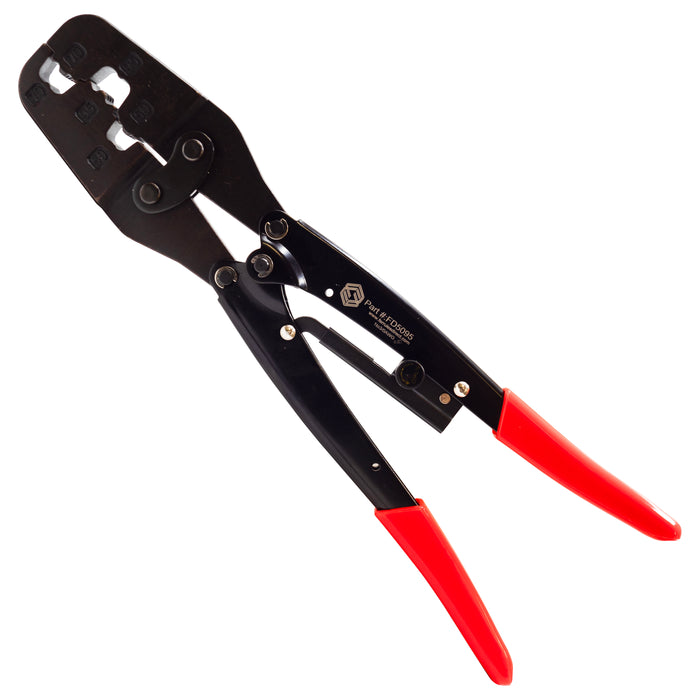 1 AWG to 3/0 AWG Wire Ferrules Crimping Tool, Ratchet, Heavy Duty, XL Length, B-Crimp Profile - FD5095