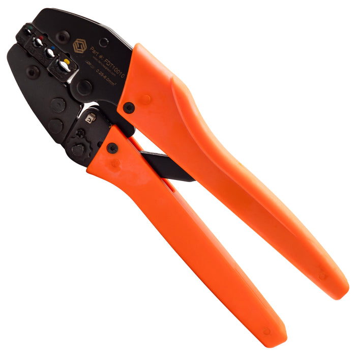 FDT10010 - 26 to 10 AWG Insulated Terminals Crimping Tool, Ratchet - 1 Piece