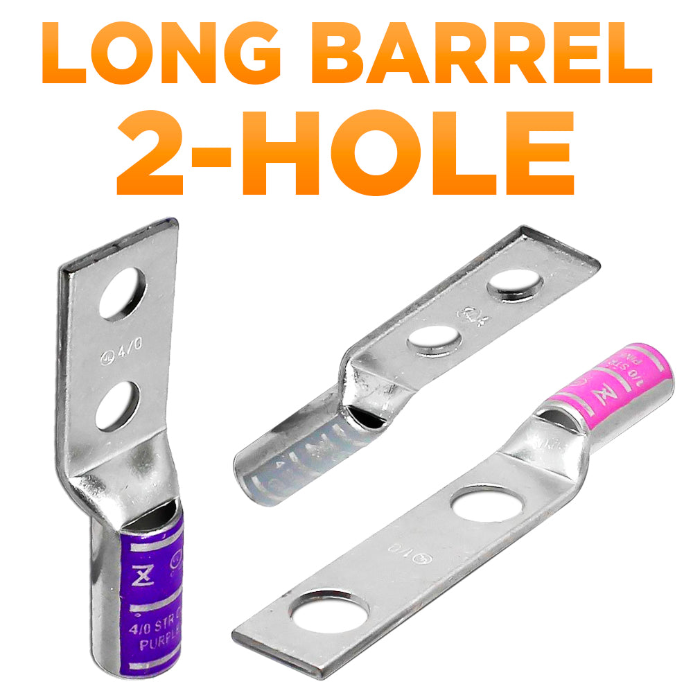 Long Barrel Lugs (2-Hole)