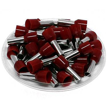 AD80018 - True 8 AWG (18mm Pin) Insulated Ferrules - Red - Ferrules Direct