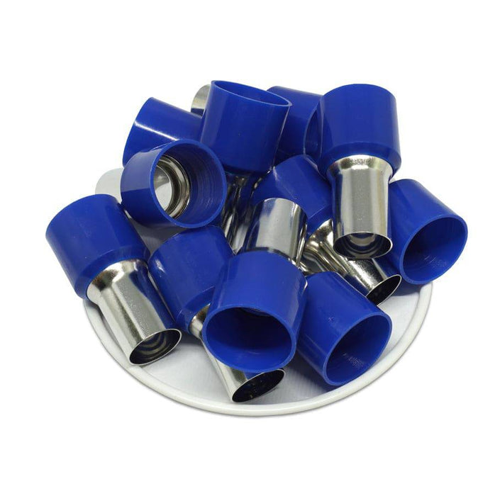 AD560018 - 0 & 1/0 AWG Insulated Ferrule - 18mm Blue - Ferrules Direct