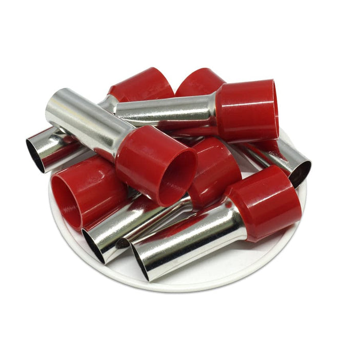 AS560030 - 0 & 1/0 AWG Insulated Ferrule - 30mm Red - Ferrules Direct