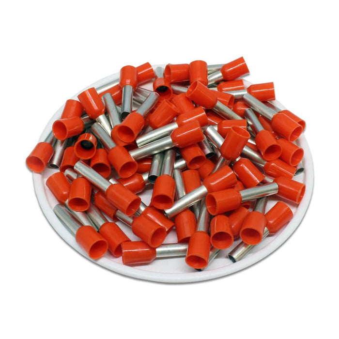 AT40012 - 12 AWG (12mm Pin) Insulated Ferrules - Orange - Ferrules Direct