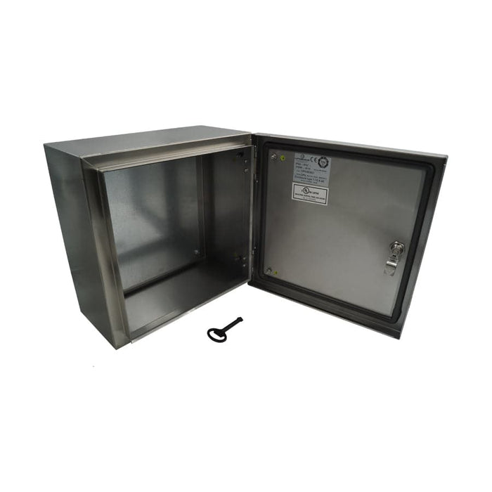 MPGamma CPN383821 Solid Door Cabinet, Size: 15"x 15" x 8", 304 Stainless Steel, UL Listed - Ferrules Direct