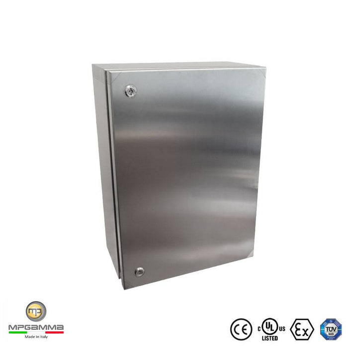 MPGamma CPN456025 Solid Door Cabinet, Size: 18"x 24" x 10", 304 Stainless Steel, UL Listed - Ferrules Direct