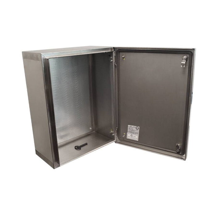 MPGamma CPN456025 Solid Door Cabinet, Size: 18"x 24" x 10", 304 Stainless Steel, UL Listed - Ferrules Direct