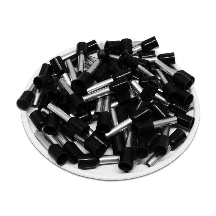 F40012B - 12 AWG (12mm Pin) Insulated Ferrules - Black - Ferrules Direct