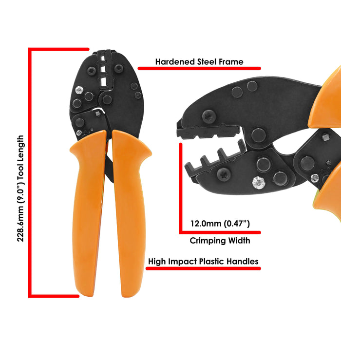 FD0401L - Wire Ferrule Crimping Tool - 4-1 AWG - Ferrules Direct