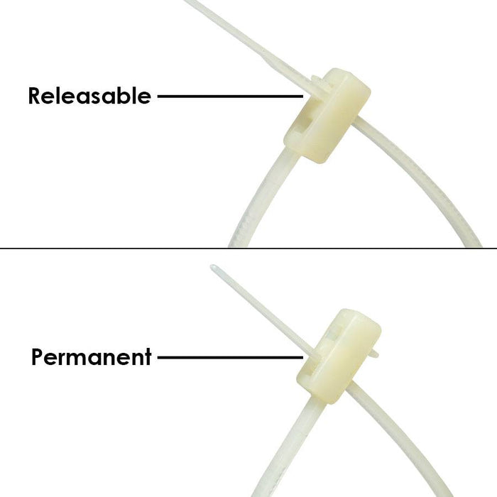 RDCV300 - Releasable Nylon Double Head Cable Tie - Ferrules Direct