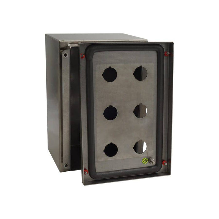 MPGamma SPN152212 - Push Button Panel, Size: 6" x 9" x 5", 304 Stainless Steel, UL Listed - Ferrules Direct