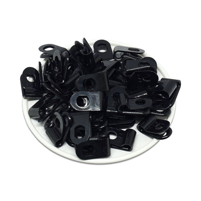 UC05B - Strap Type Cable Clamps - 18.5 x 9.6mm (0.73 x 0.38") - Black - Ferrules Direct